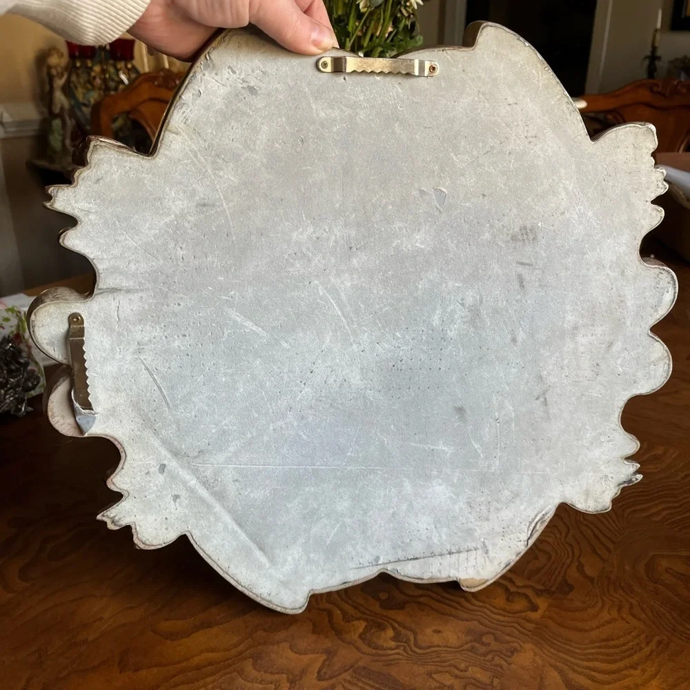 Elegant Gold Ornate Wall Mirror 14.5”x15.5”